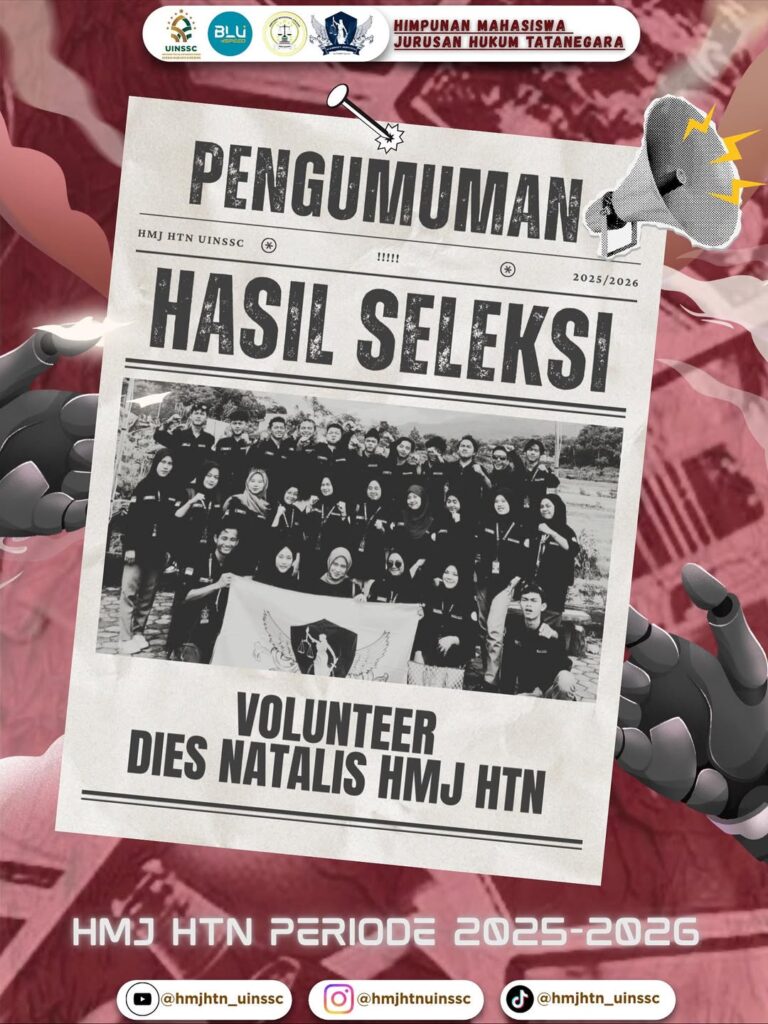 Pengumuman Hasil Seleksi Volunteer Dies Natalis HMJ HTN 2025-2026